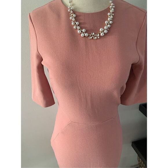 H&M peach color dress size 4 work dress - Picture 2 of 5